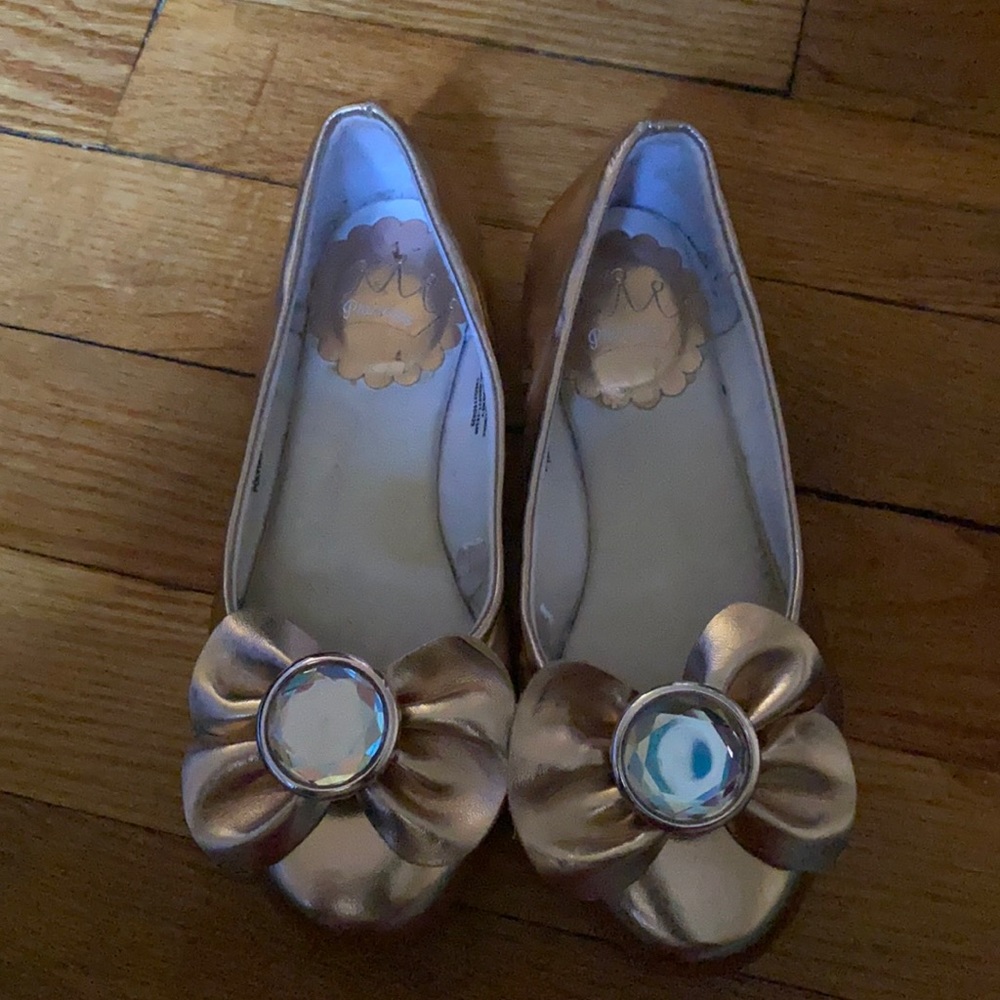 Disney Princess Rose Gold Ballet Flats